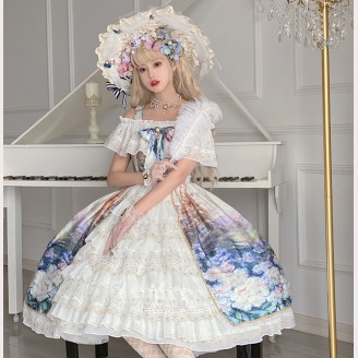 Floral Sea Classic Lolita Style Dress OP (CLS10)